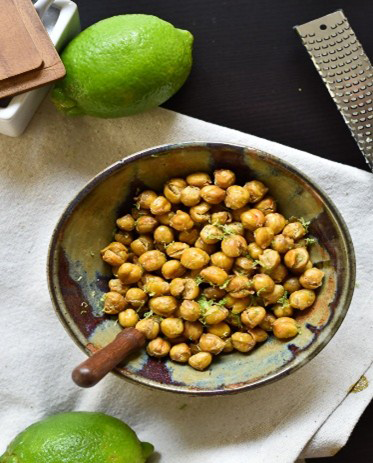 A bowl of chickpeas