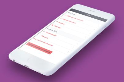 aa 12 steps app screenshot in a phone