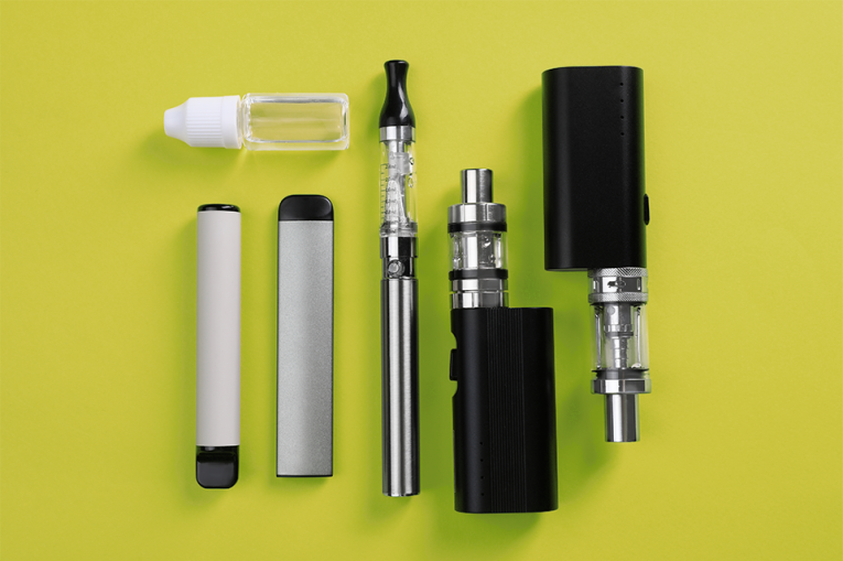 An image showing a variety of vaping products